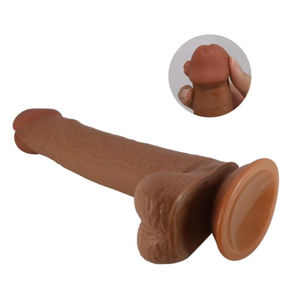 Tallen Dildo wirh Retractil-Sliding Skin Tan 22 cm - Image 7