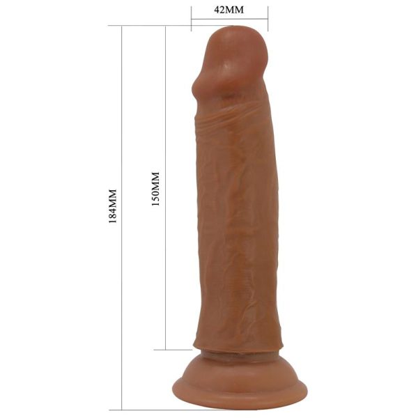 Quentin Dildo with Sliding Skin-Retractil 18.4 cm - Image 7
