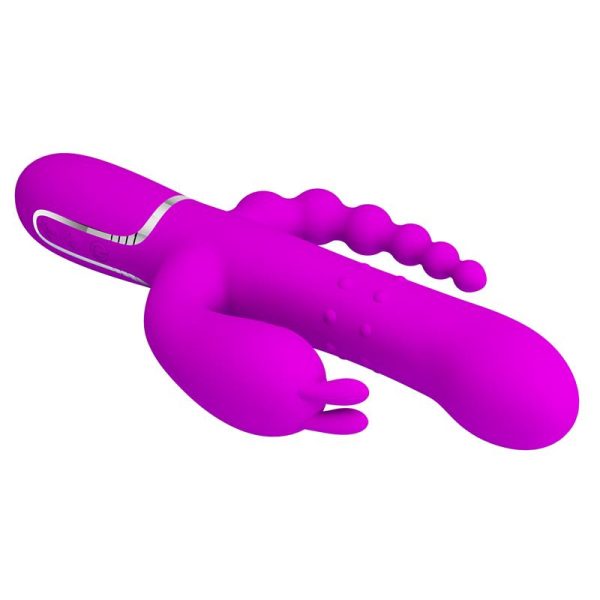 Cammy 4 in 1 Vibe with Rotating Balls and Anal Chain - Image 6