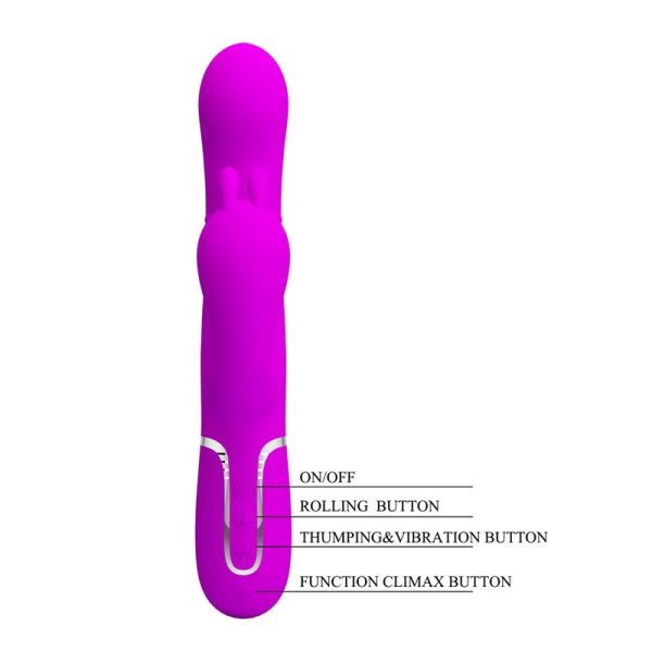 Cammy 4 in 1 Vibe with Rotating Balls and Anal Chain - Image 7