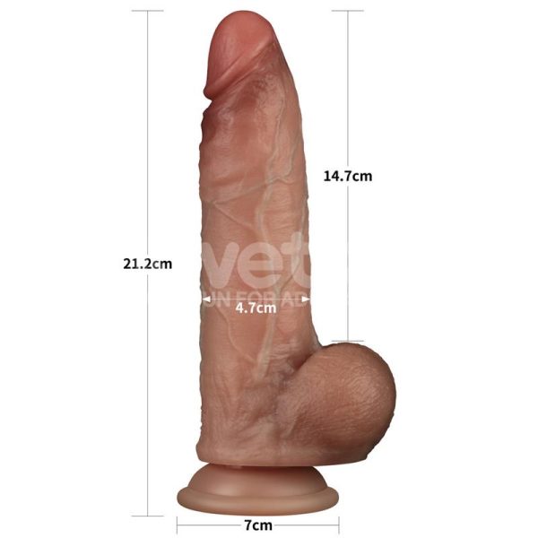 Sliding Pro Dildo Sliding Skin Dual Layer 8.5 - Image 14