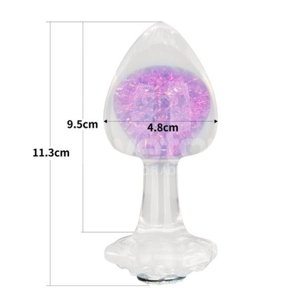 Gemoria Silicone Butt Plug with Crystal Sphere - Image 8