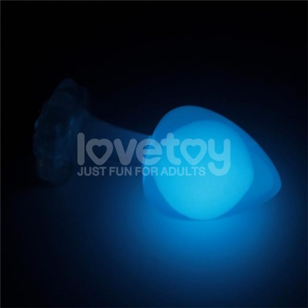 Gemoria Silicone Butt Plug Internal Steel Ball Glow in the Dark - Image 5