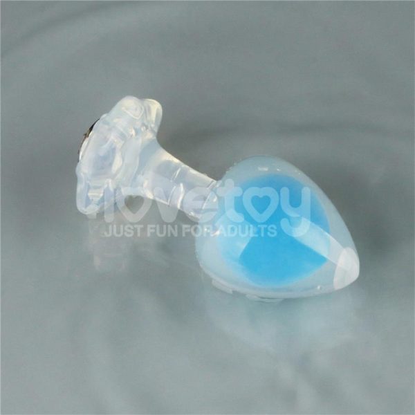 Gemoria Silicone Butt Plug Internal Steel Ball Glow in the Dark - Image 9