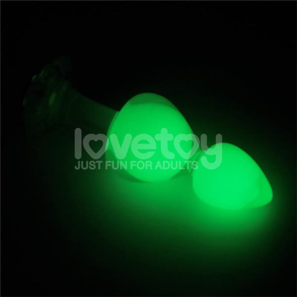 Gemoria Silicone Butt Plug Internal steel ball Glow in Dark - Image 6