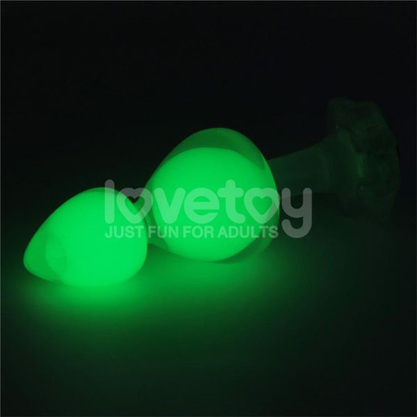 Gemoria Silicone Butt Plug Internal steel ball Glow in Dark - Image 7