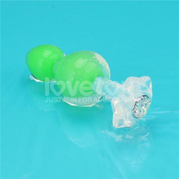 Gemoria Silicone Butt Plug Internal steel ball Glow in Dark - Image 8