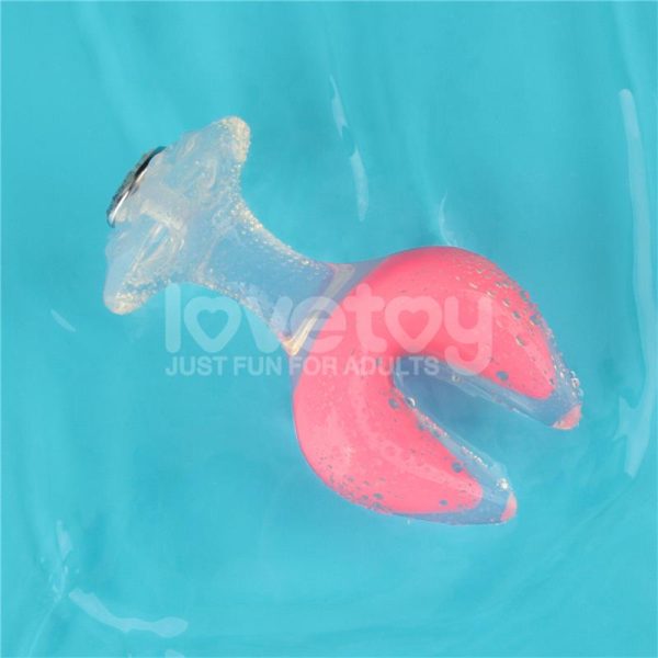 Gemoria Silicone Butt Plug dual crescent-shaped tip Glow Dark - Image 9