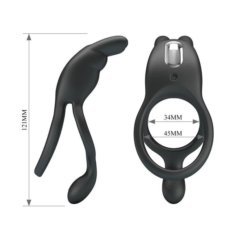 Seth Vibrating Double Cock Ring - Image 9