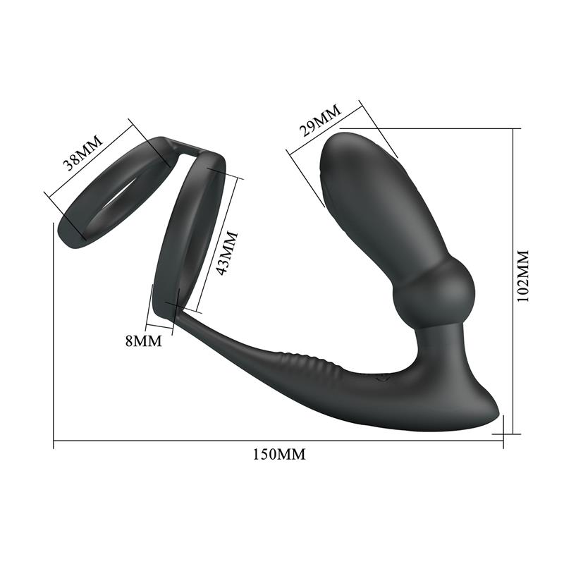 Emoni Vibrating Butt Plug and Cock Ring - Image 8
