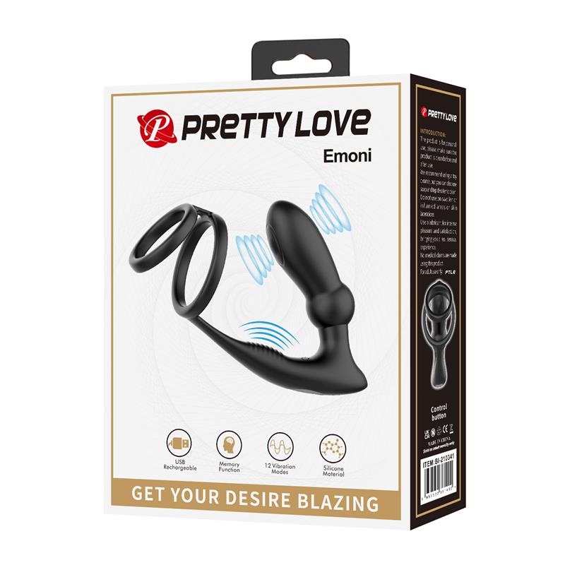 Emoni Vibrating Butt Plug and Cock Ring - Image 9