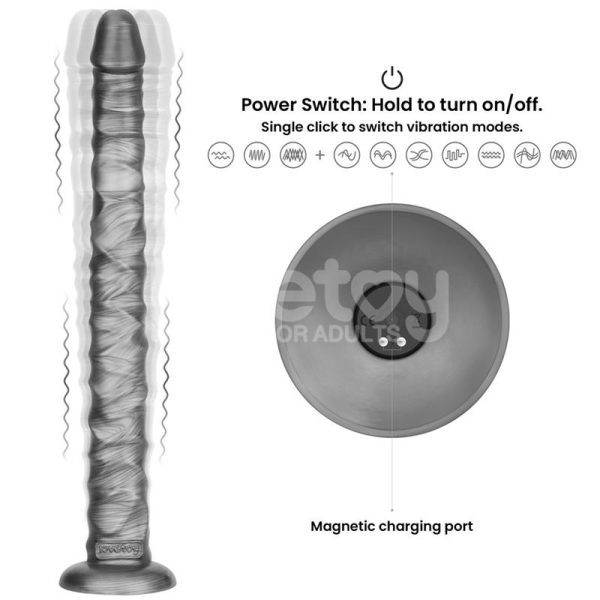 Vibrax Slider Anal DIldo with Vibration King Sized 16 - Image 10