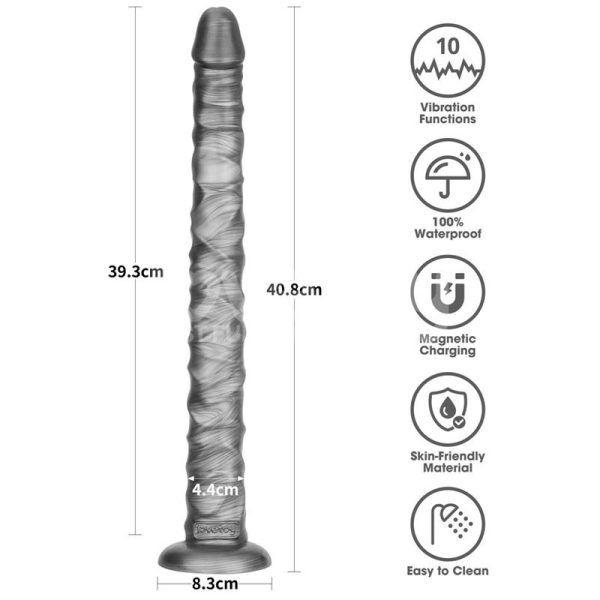 Vibrax Slider Anal DIldo with Vibration King Sized 16 - Image 11