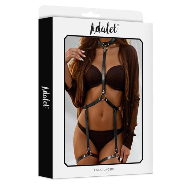 Greta Vegan Leather Body Harness One Size - Image 3