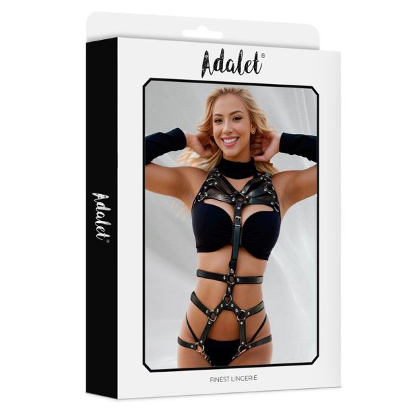Kianna Vegan Leather Body Harness Teddy One size - Image 3