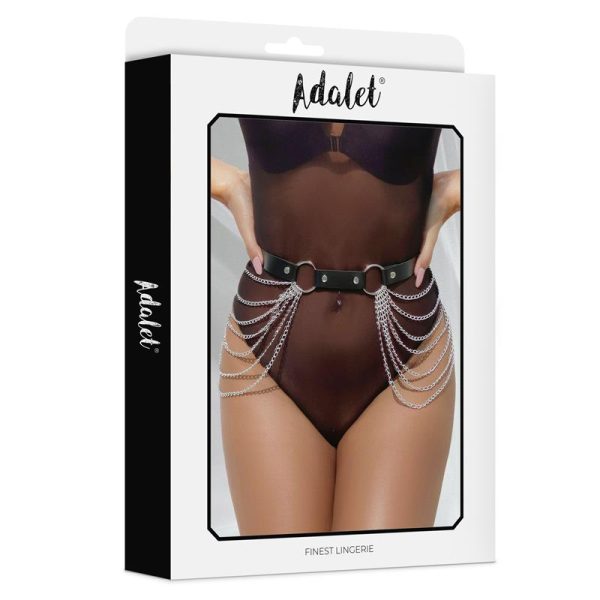 Nadine Vegan Leather Belt Harness Chain One size - Image 3