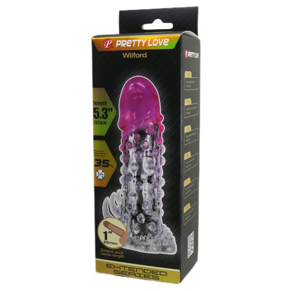 Wildford Penis Sleeve Pink and Clear - Image 6