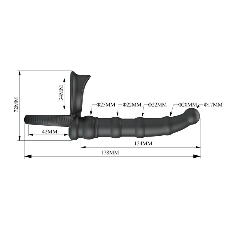 Tatum Cock Ring with Vibrating Plug Plug - Image 8