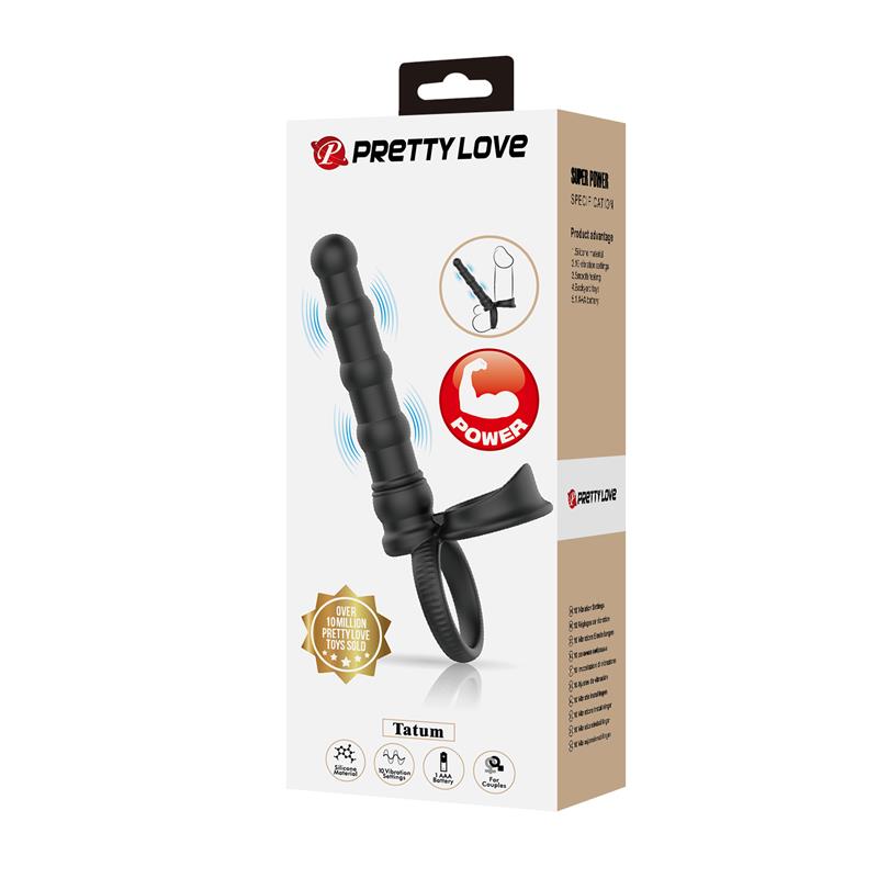 Tatum Cock Ring with Vibrating Plug Plug - Image 9