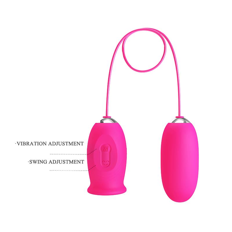 Daisy Vibrating Egg with Licking Tongue Pink - Image 6