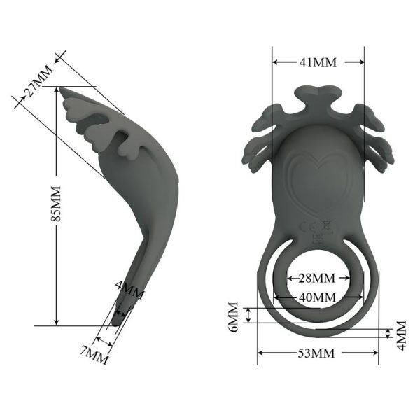 Ruben Vibrating Double Cock Ring - Image 9