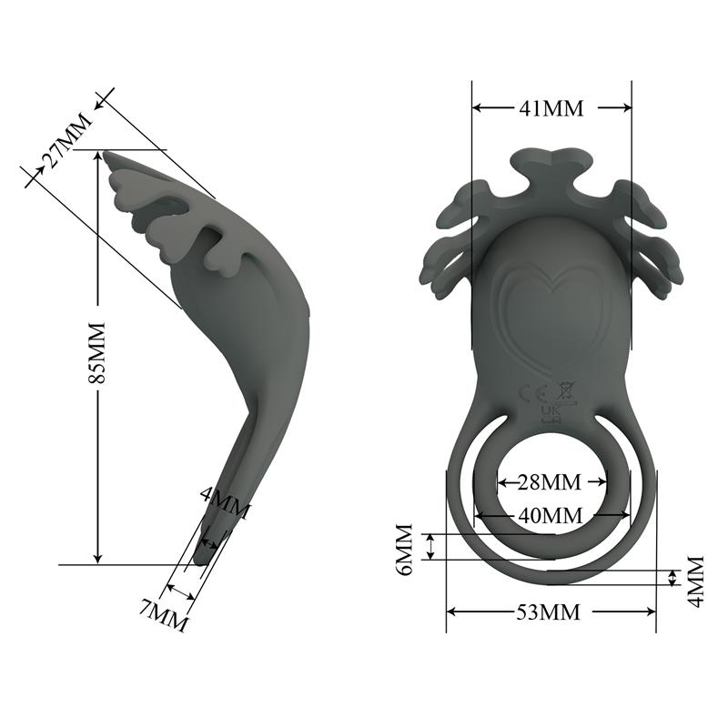 Ruben Vibrating Double Cock Ring - Image 9