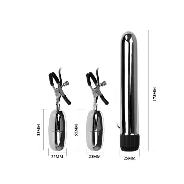 Baile Vibrating Bullet and Nipple Clamps with Vibration Set Turbo - Image 6