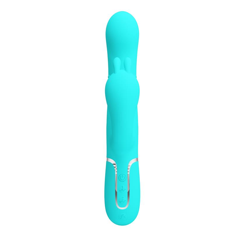 Cammy Tripple Rabbit Vibrator with Beads Turquoise - Image 3