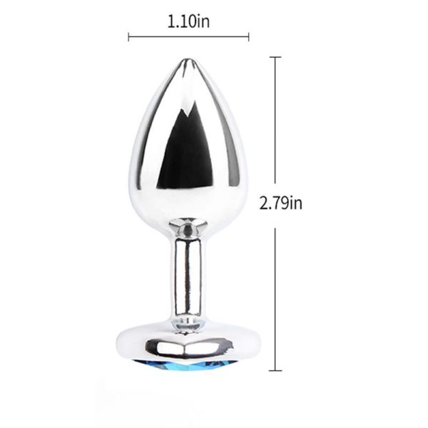 Anal Plug with Heart Gem - Image 4