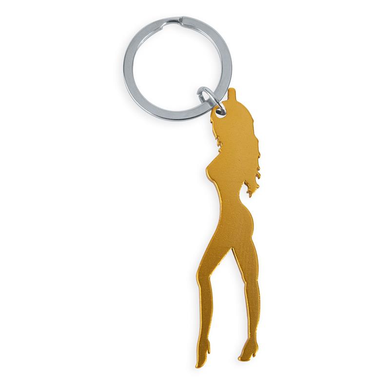 Women's Keychain with Opener Golden