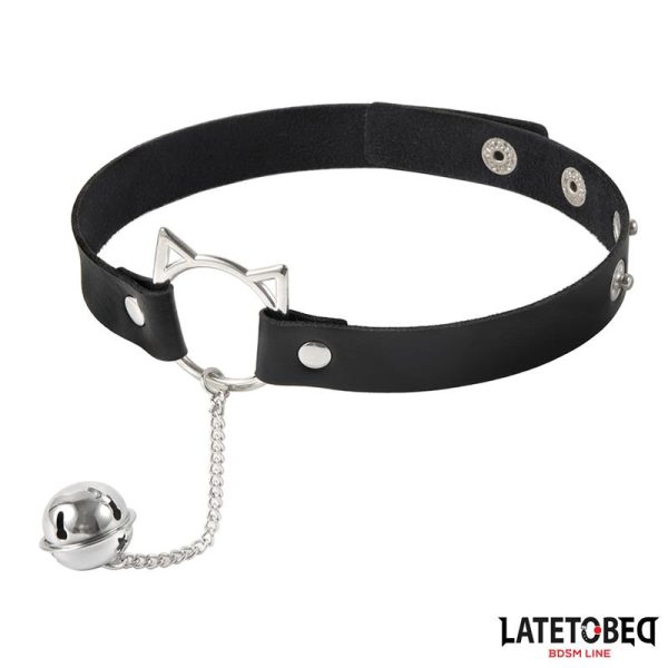 choker with cat ear hoop and bell - Image 2