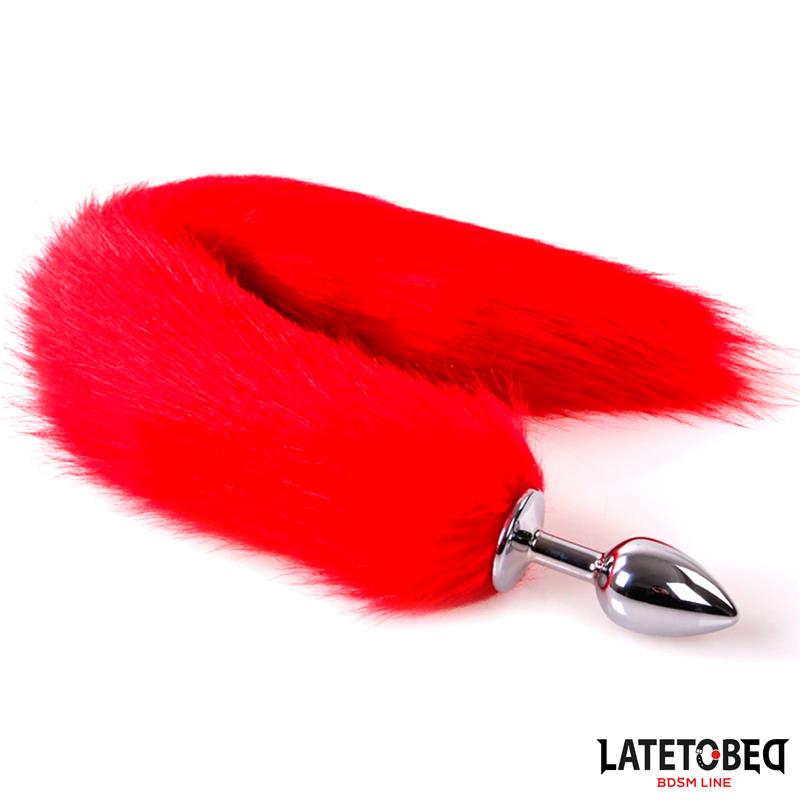 Anal plug with tail Red 40 cm - Image 2
