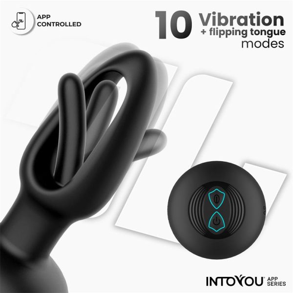 Zack Anal Plug with Flipping Tongue and Vibration with App - Image 2