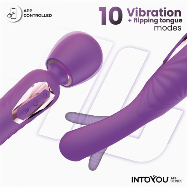 Salma Wand with Flipping Tongue and Vibration with App - Image 2