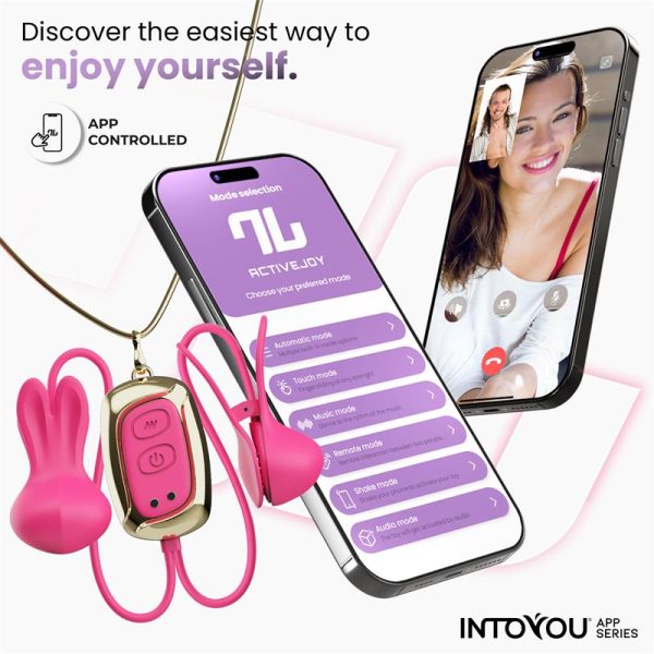 Tickly Nipple Clamps ith Vibration, Remote and Necklace with App - Image 7