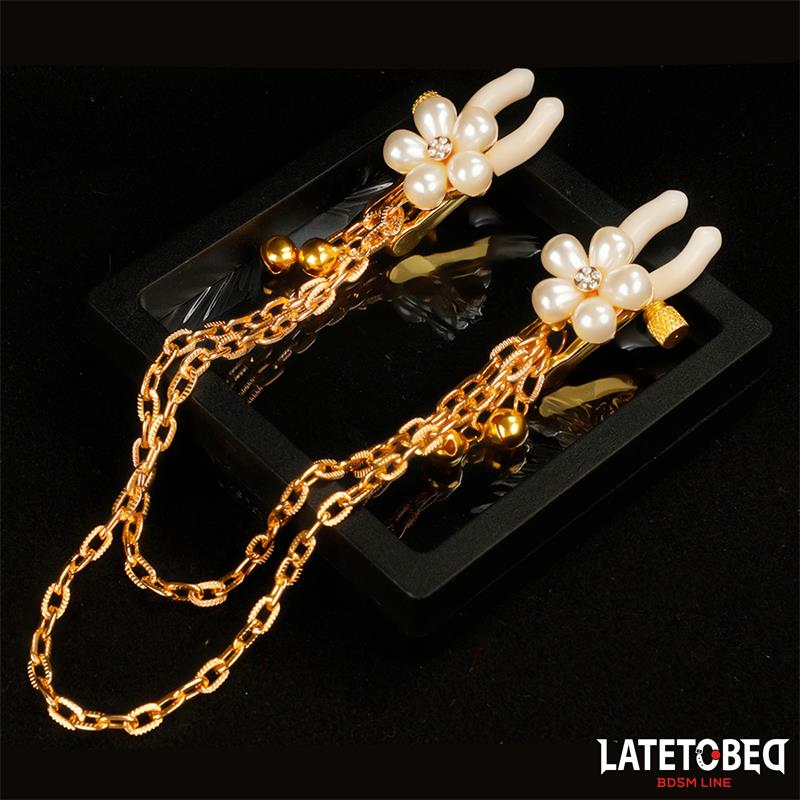 Rearl nipple clamps with Chain - Image 4