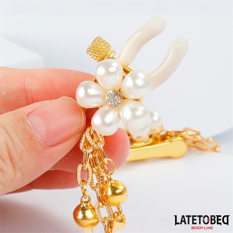 Rearl nipple clamps with Chain - Image 5