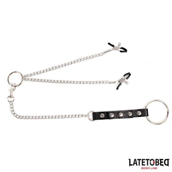 Nipple Clamps With Penis Ring - Image 2