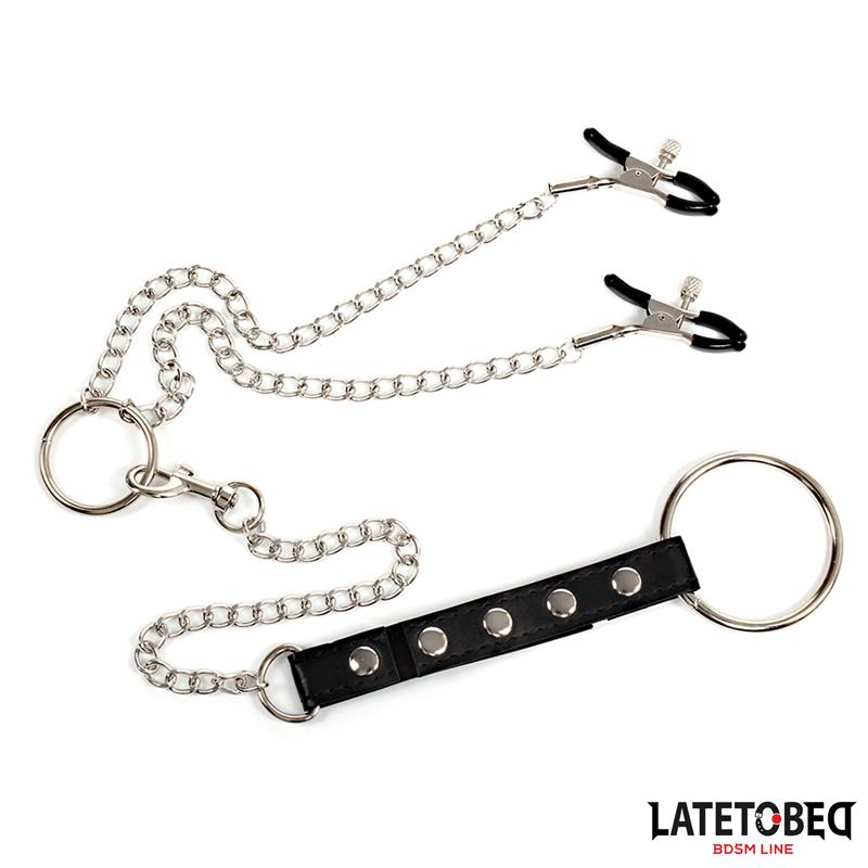 Nipple Clamps With Penis Ring - Image 3