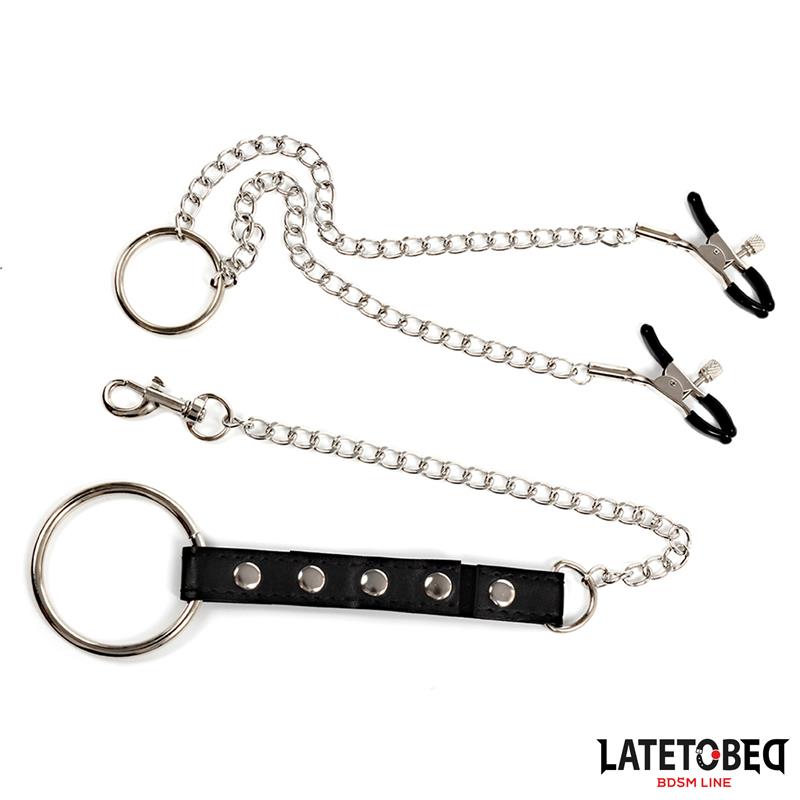 Nipple Clamps With Penis Ring - Image 7