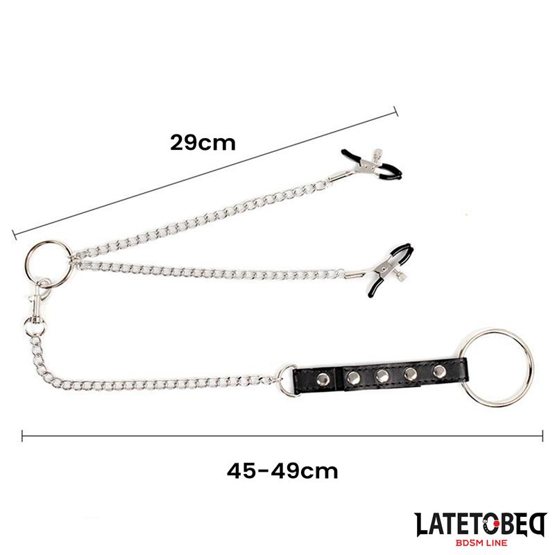 Nipple Clamps With Penis Ring - Image 8
