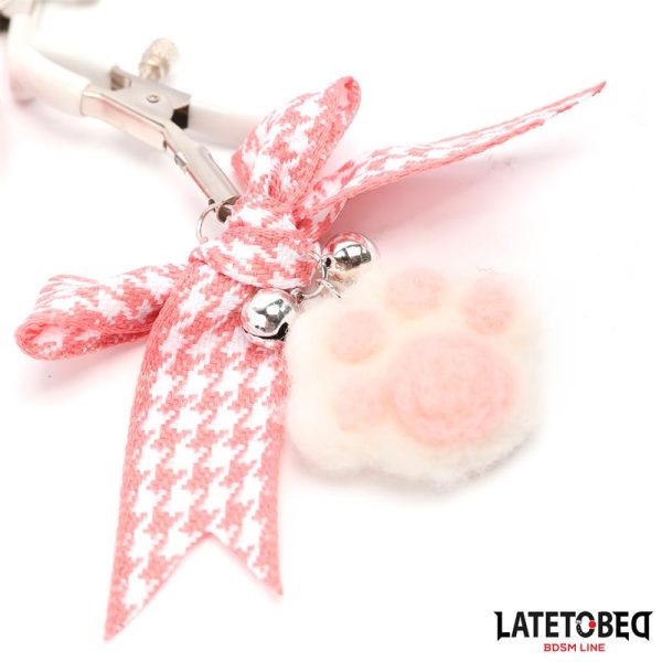 Nipple Clamps with Kitty Paw Pompon - Image 6