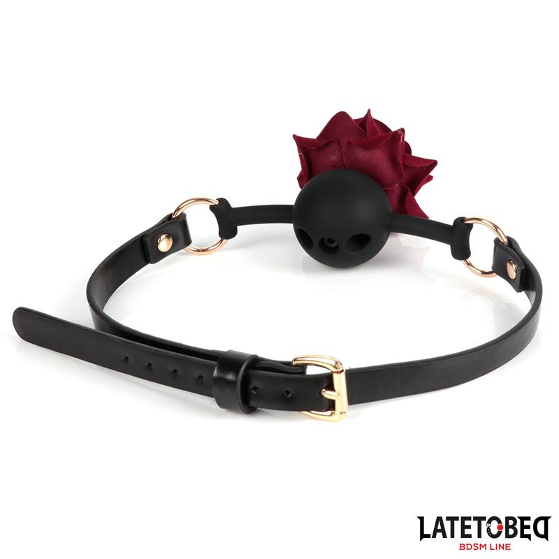 Gold Metal rose gag Ball - Image 3