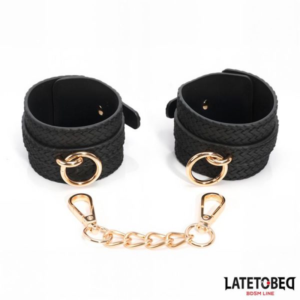 Weaving patterns wrist cuff Golden Chain - Image 3
