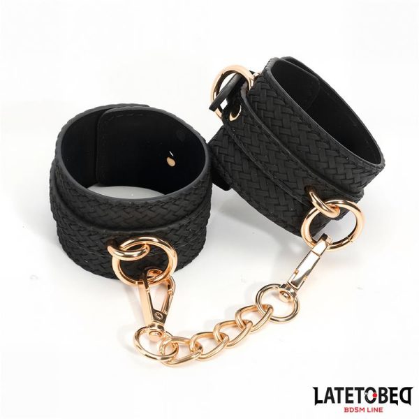 Weaving patterns wrist cuff Golden Chain - Image 4