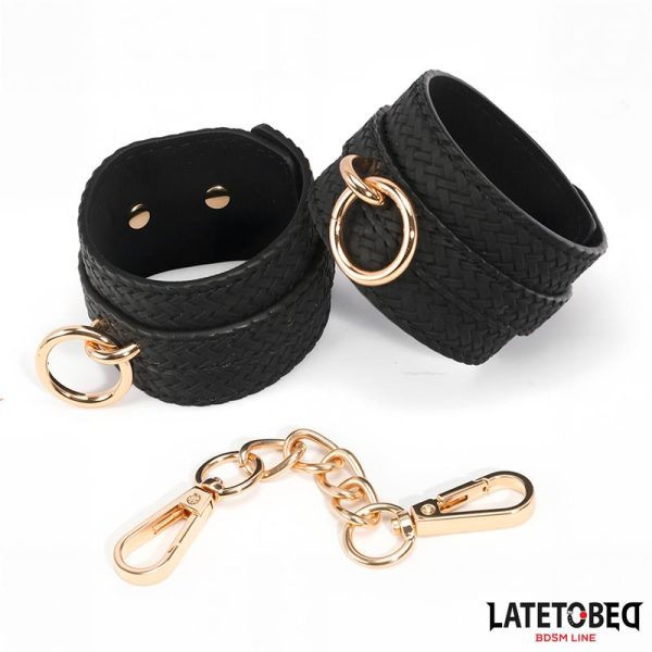 Weaving patterns wrist cuff Golden Chain - Image 7