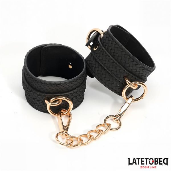 Weaving patterns ankle cuff Golden Chain - Image 4