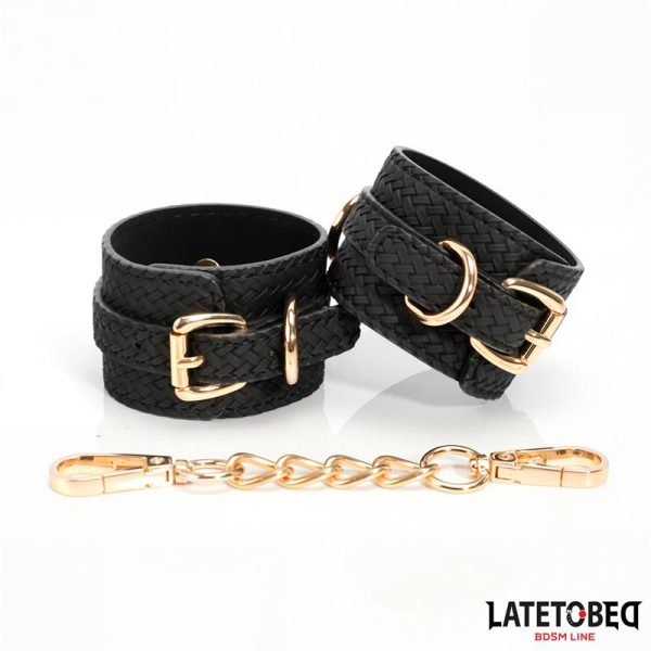 Weaving patterns ankle cuff Golden Chain - Image 5