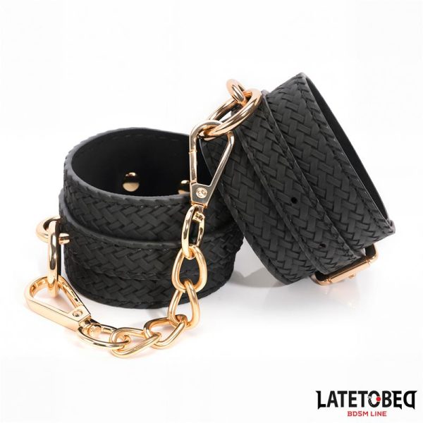 Weaving patterns ankle cuff Golden Chain - Image 8