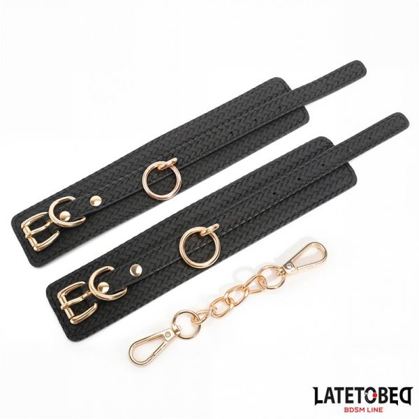 Weaving patterns ankle cuff Golden Chain - Image 9